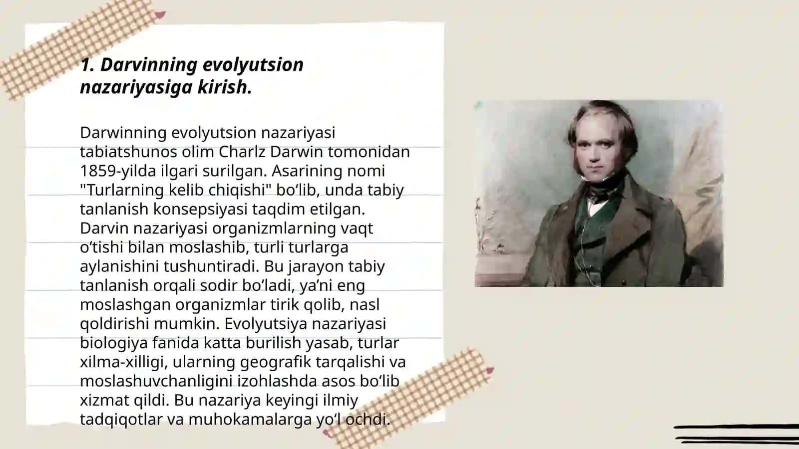 Darvin ta’limotining qisqacha mazmuni 3