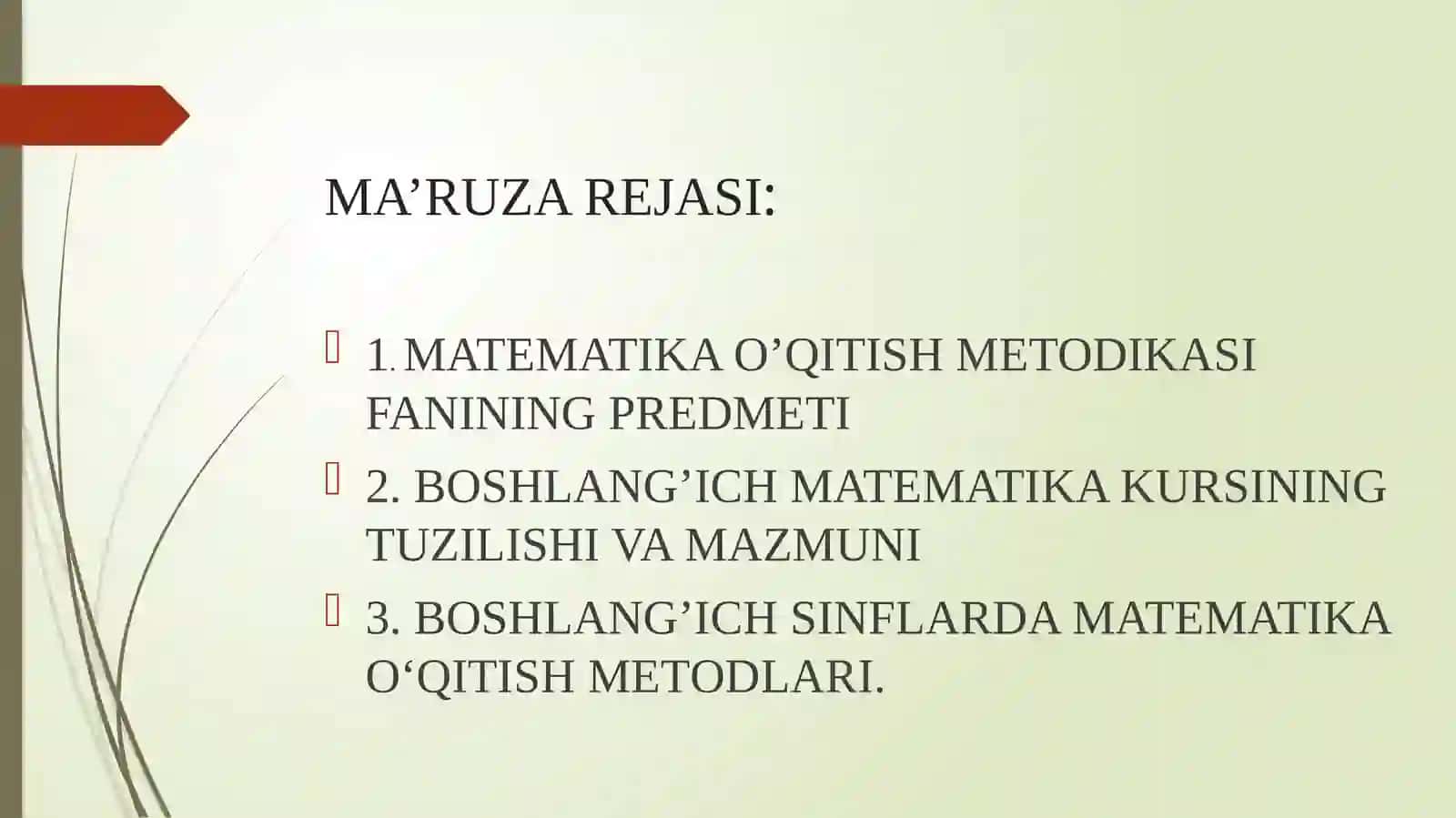 MATМEMATIKA FANLAR IСHIDA 3