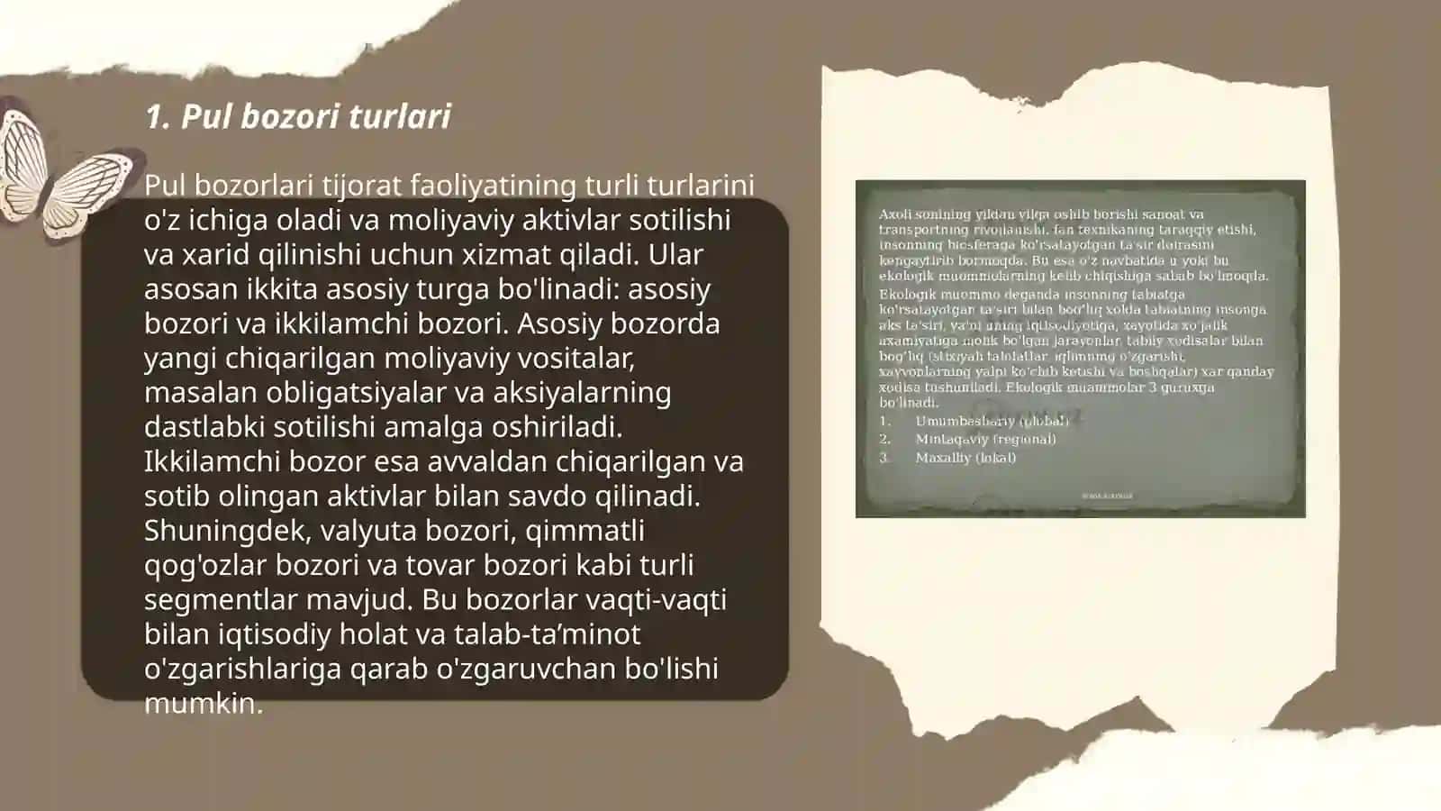 Pul bozori va undagi muammolar 3
