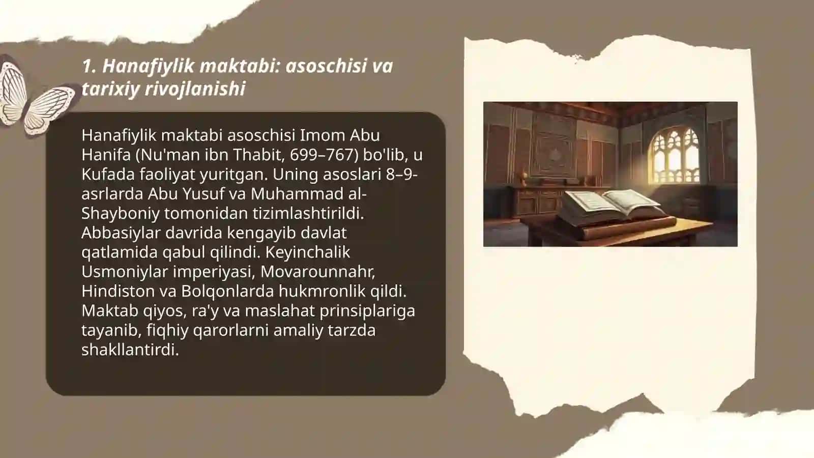 Hanafiylik maktabi: asoschisi va tarixiy rivojlanishi 3