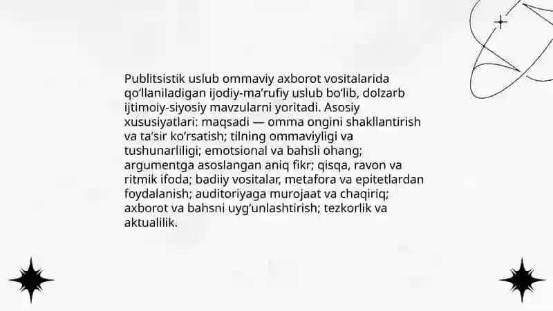 Publististik uslub 3