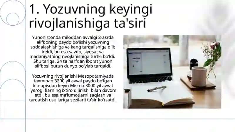 Qadimda yozuvning paydo boʻlishi 3