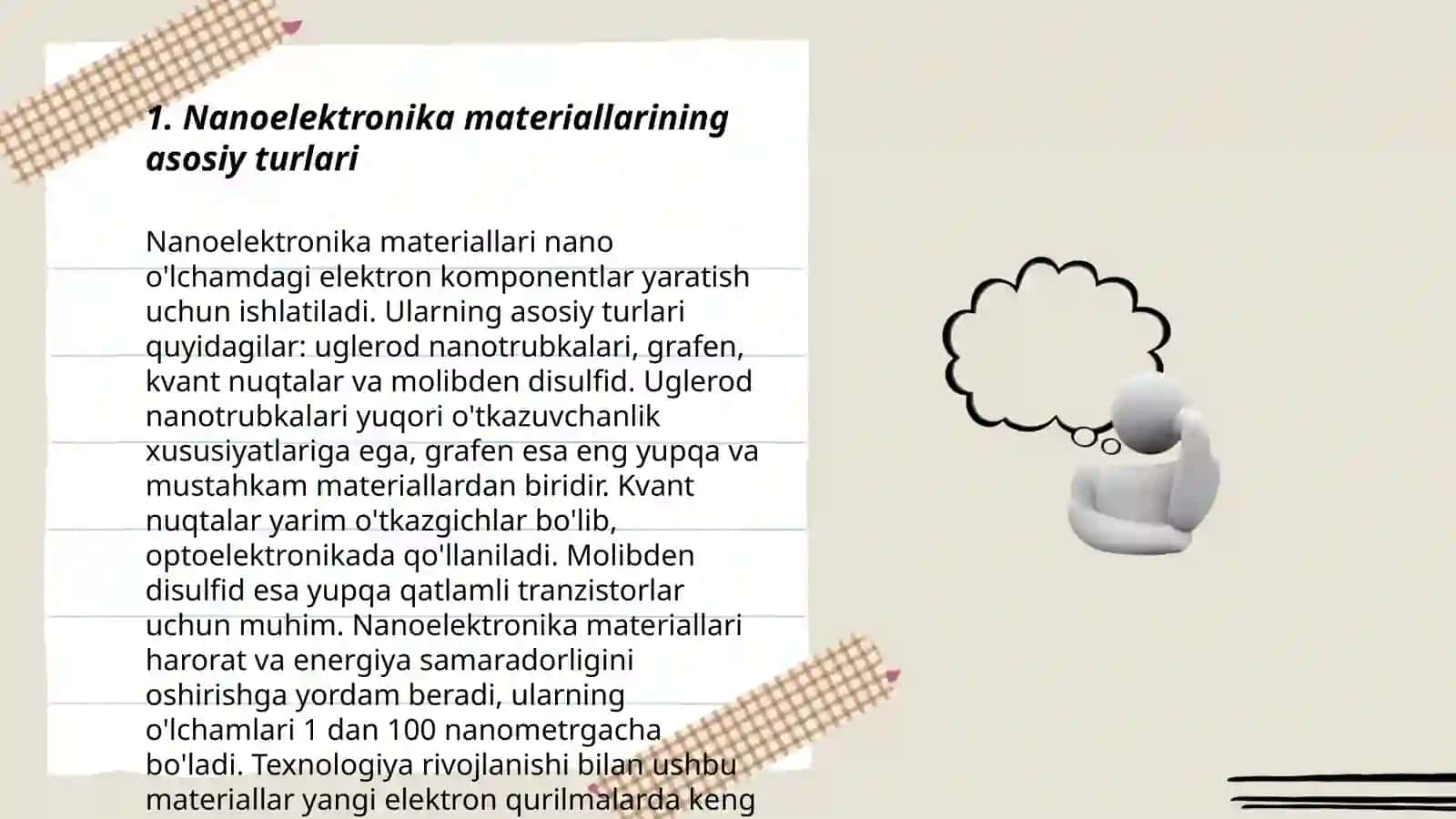 Nanoelektronika materiallarining asosiy turlari 3
