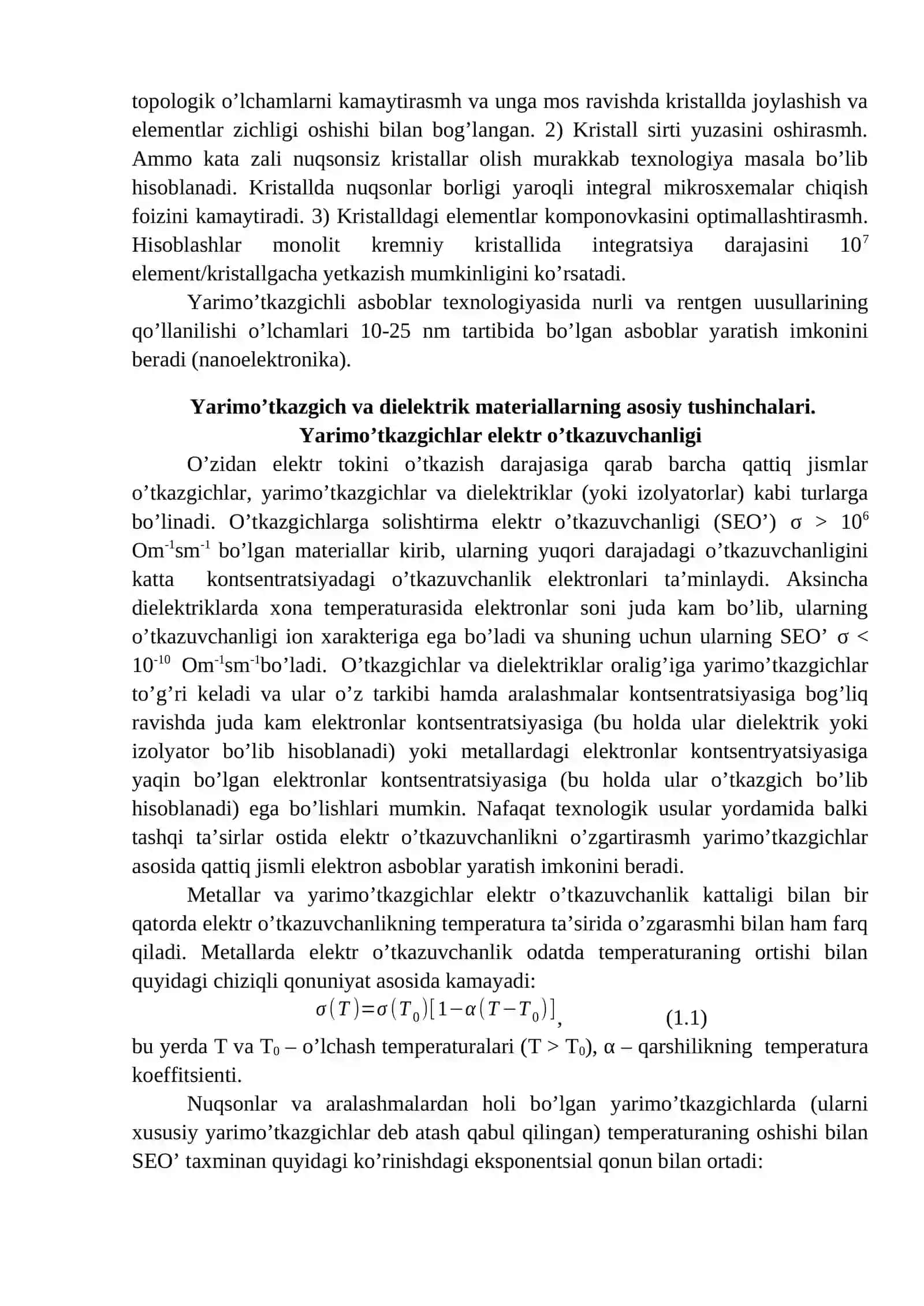 Yarimo’tkazgichlar fizikasi 3