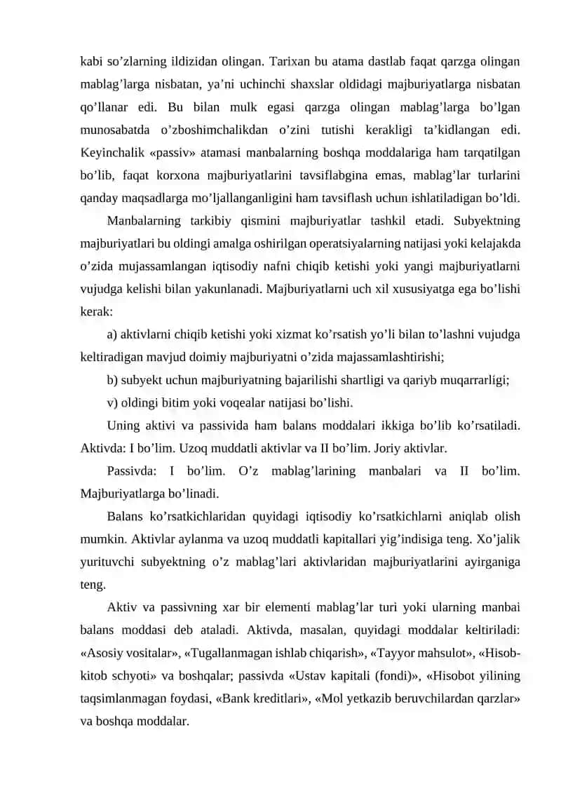 Buxgalteriya balansi va ularni turlari 3