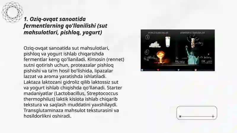 Fermentlarni qo'llanilishi 3