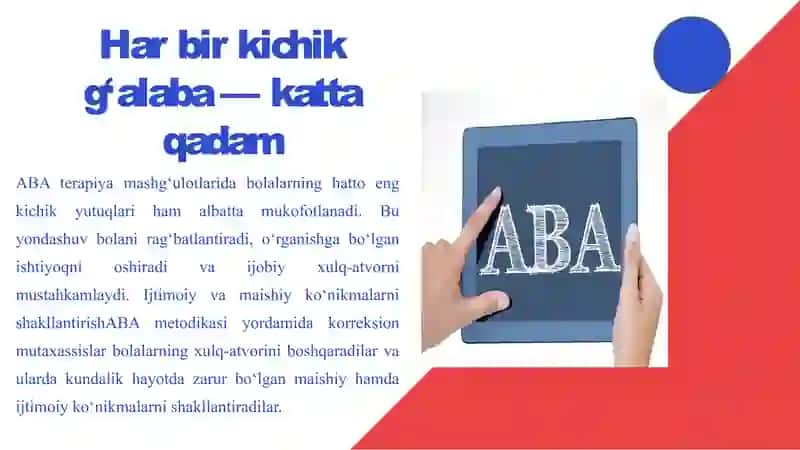 ABA terapiya salbiy xulq-atvorni korreksiya qilish 3