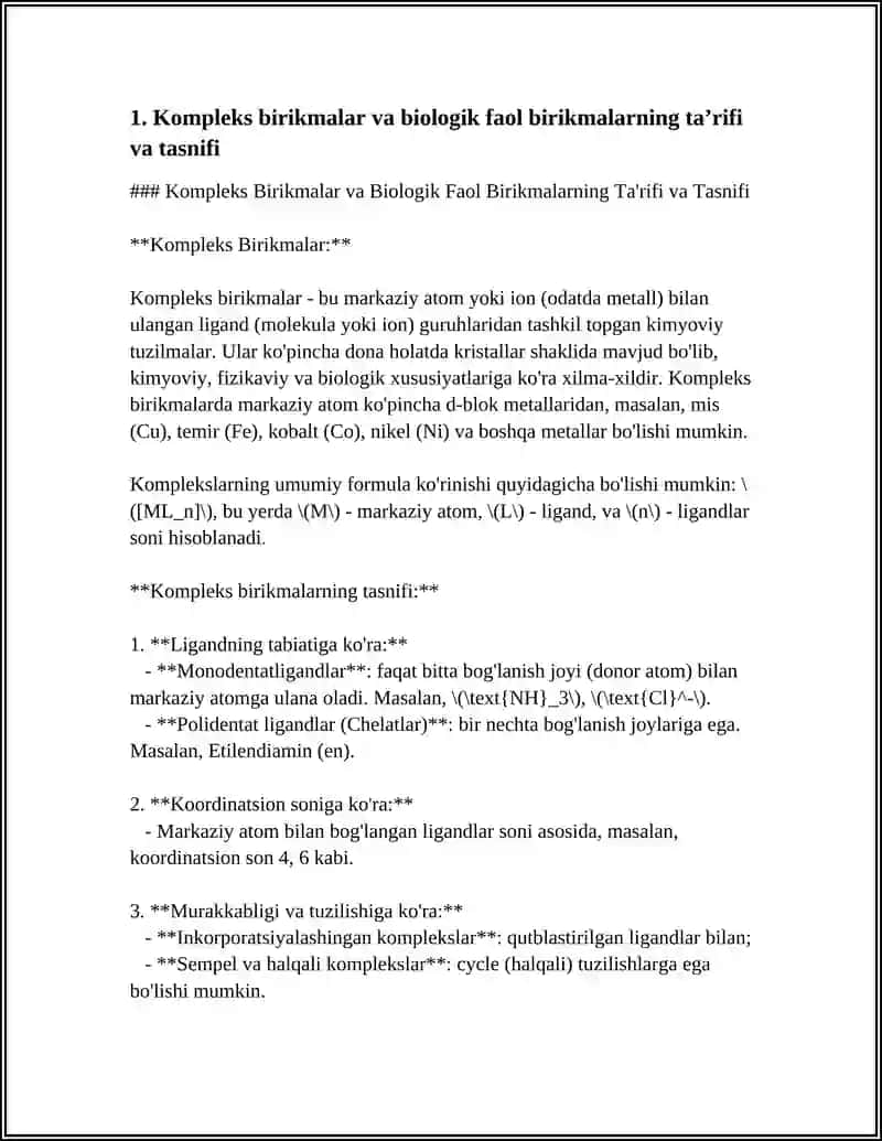 MT6 KOMPLEKS BIRIKMALAR - BIOLOGIK FAOL BIRIKMALAR 3