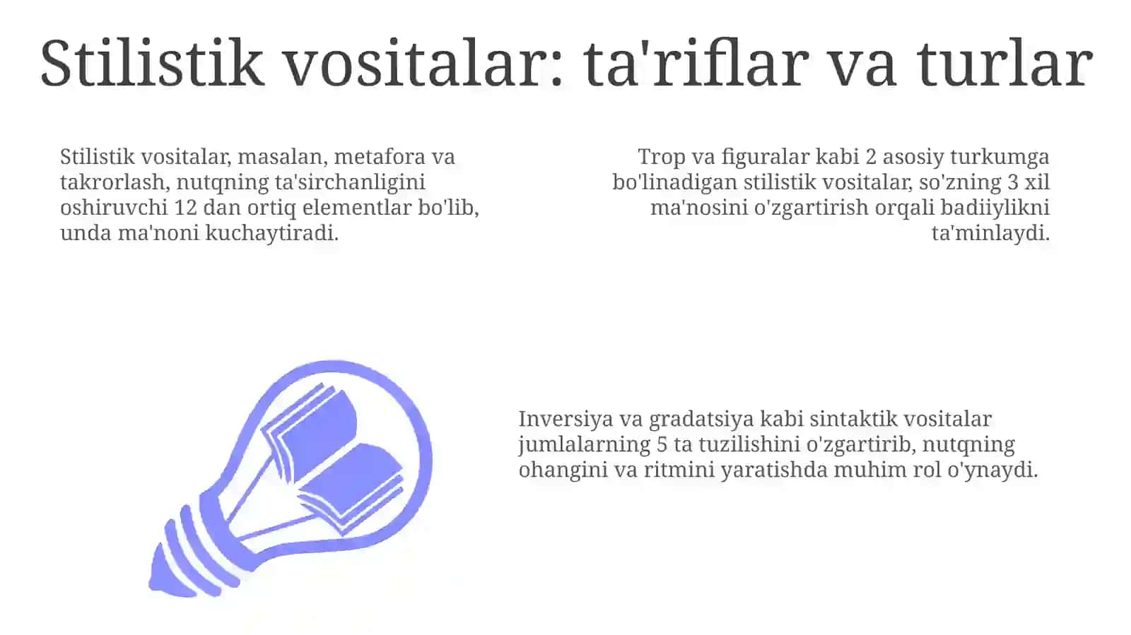 Nutq jarayonida uslubiy vositalardan to'grifo'ydalanish 3