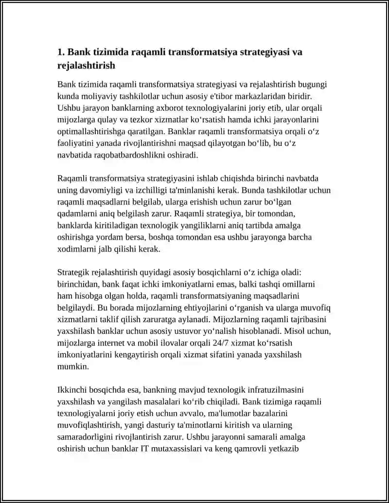 BANK TIZIMIDA RAQAMLI TRANSFORMATSIYA 3