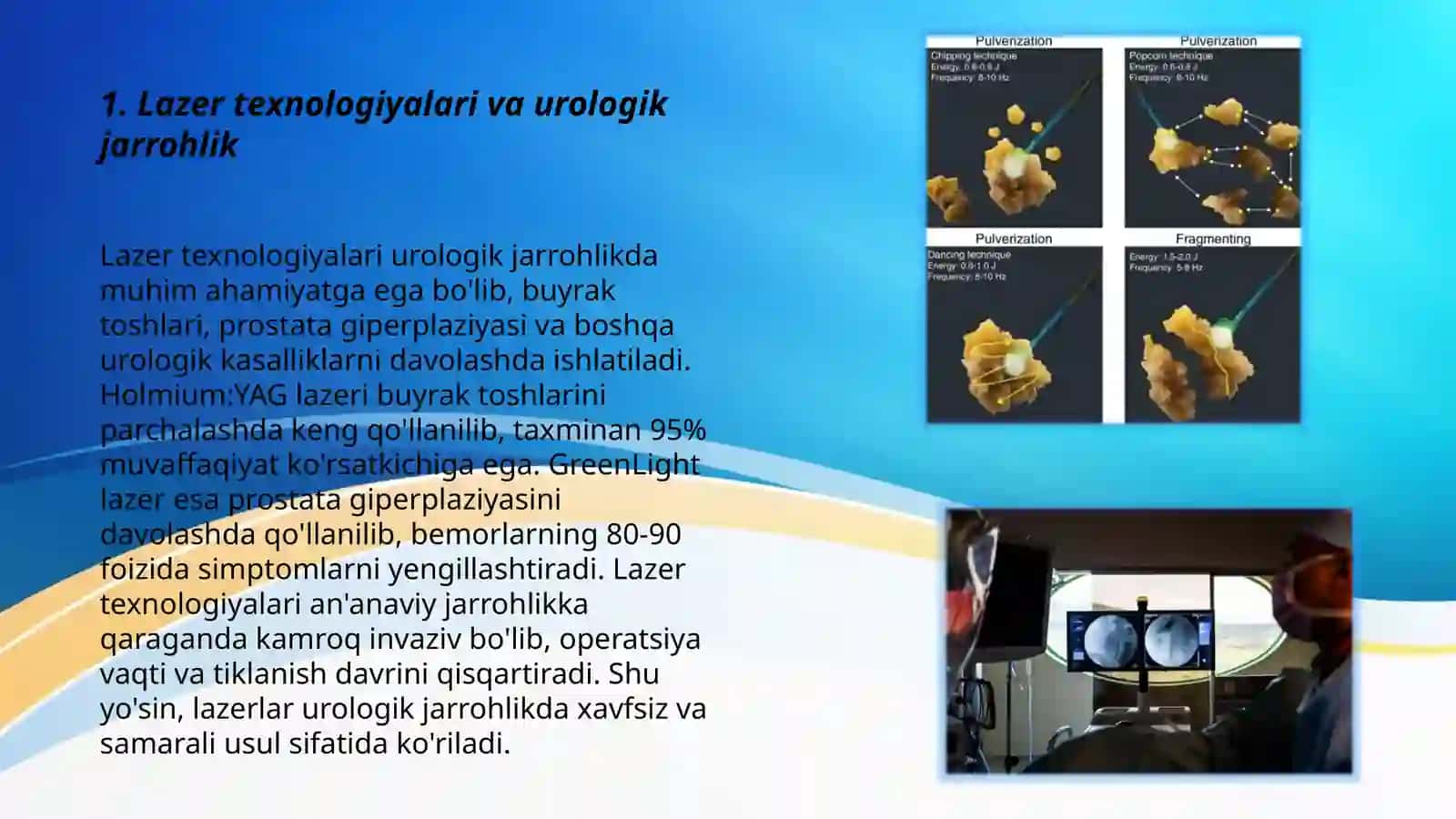 Urologiyada lazer xirurgiyasi 3