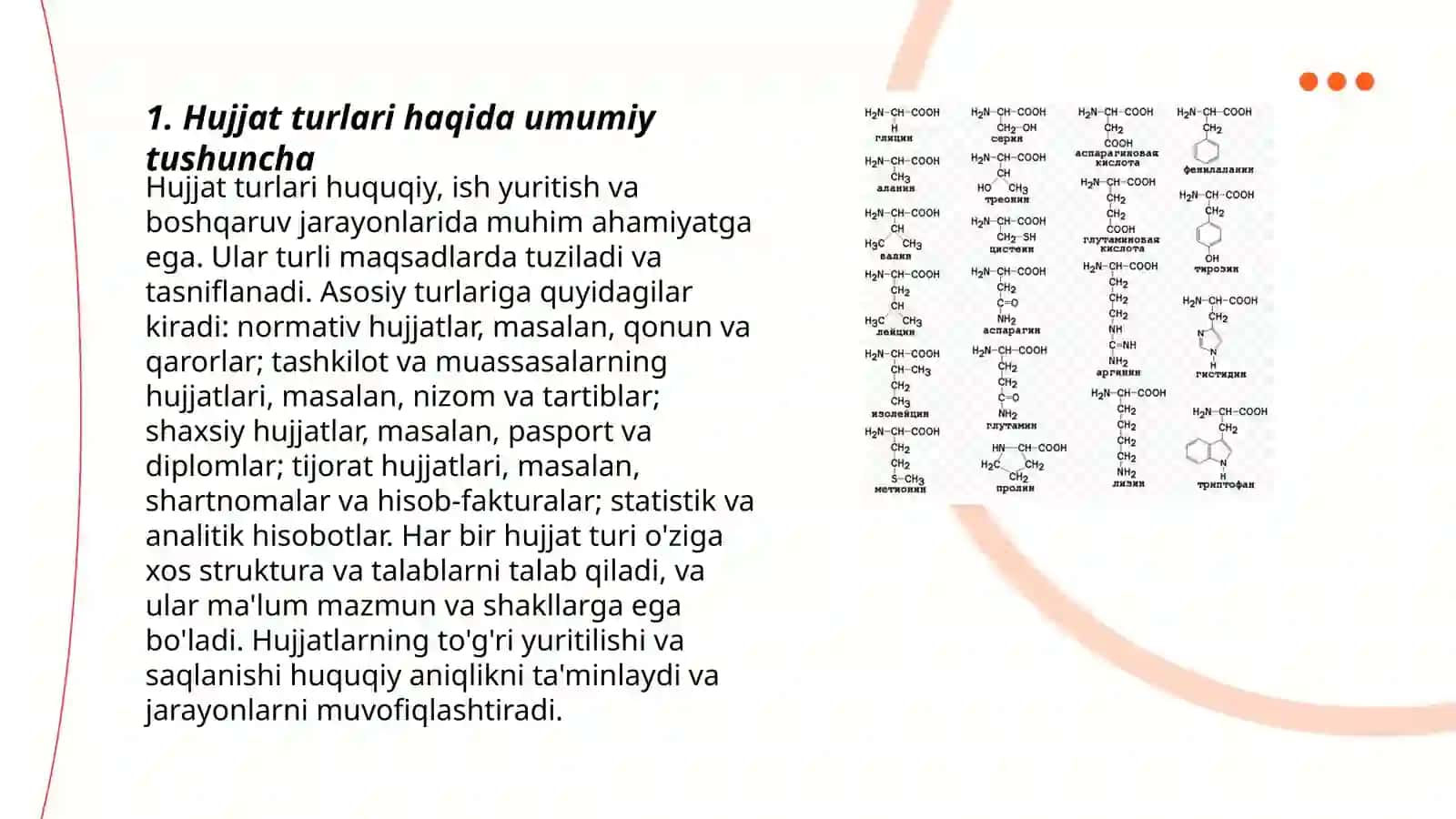 Hujjat turlari va xususiyatlari 3