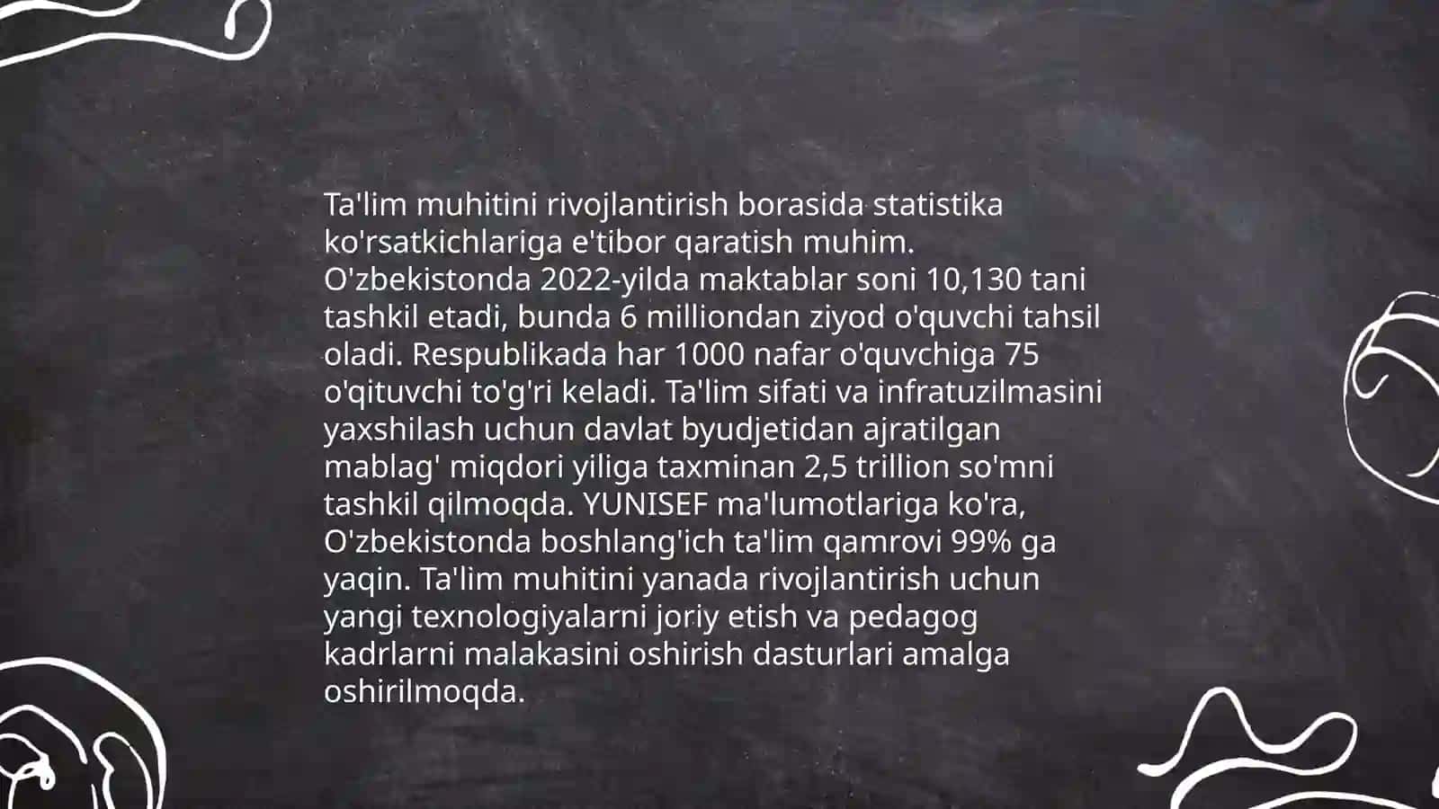 Rivojlantiruvchi muhitni tashkil etish 3