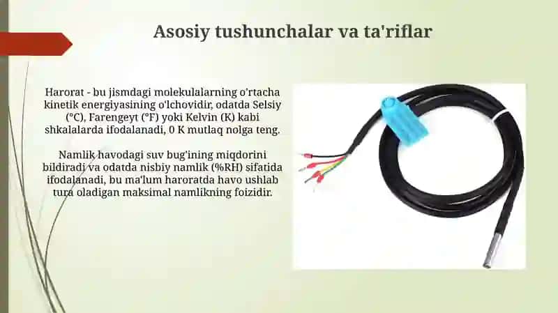 Harorat va namlik sensorlarining turlari 3