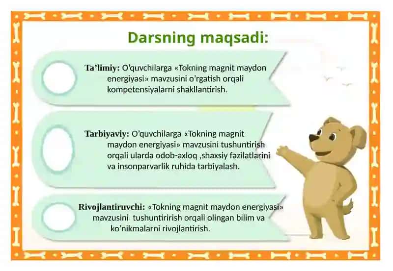 Tokning magnit maydon energiyasi 3