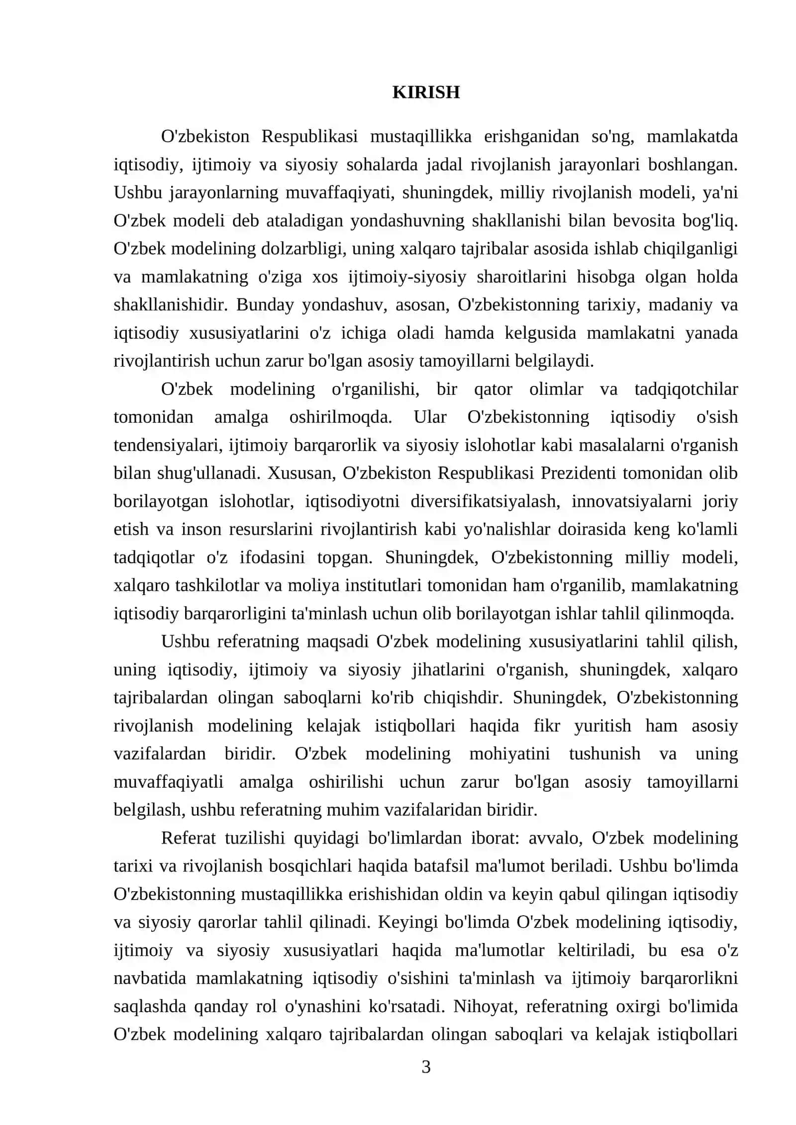 Rivojlanishning ozbek modeli va uning xususiyatlari 3