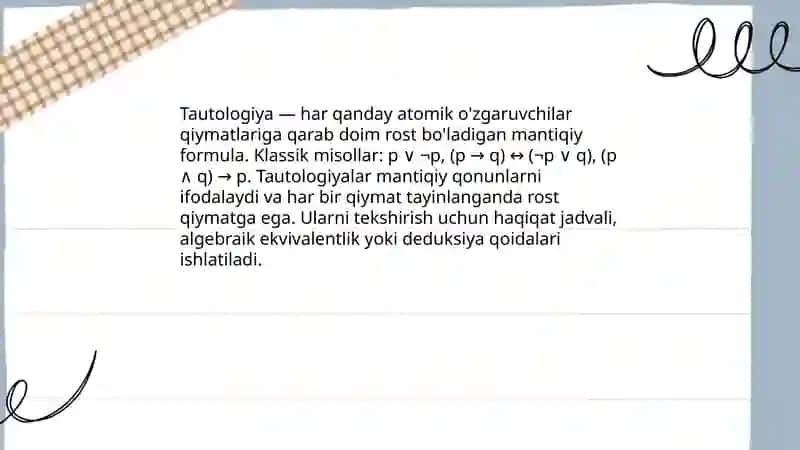 Diskret matematika va matematik mantiq 3