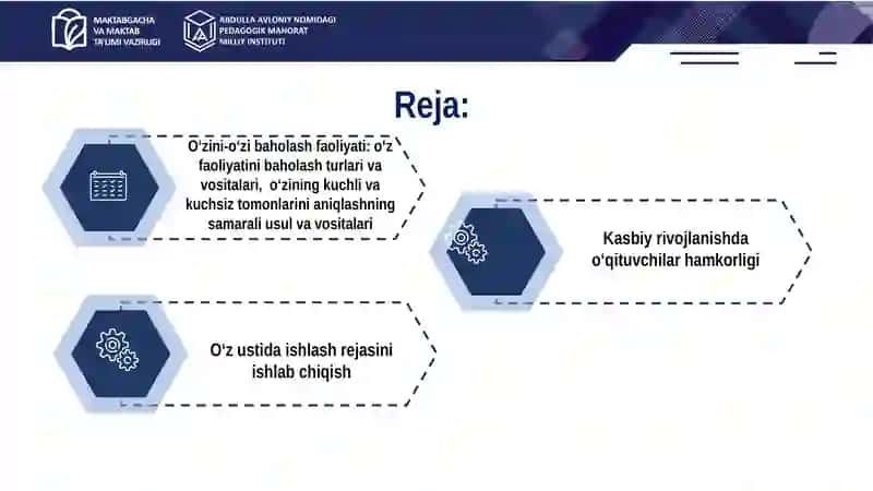 O‘z faoliyatini tahlil qilish va baholash – kasbiy rivojlanish asosi 3
