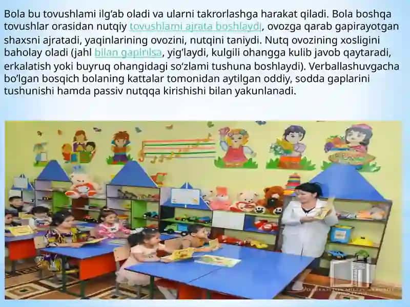 Bola nutqining shakllanishi bosqichlari 3