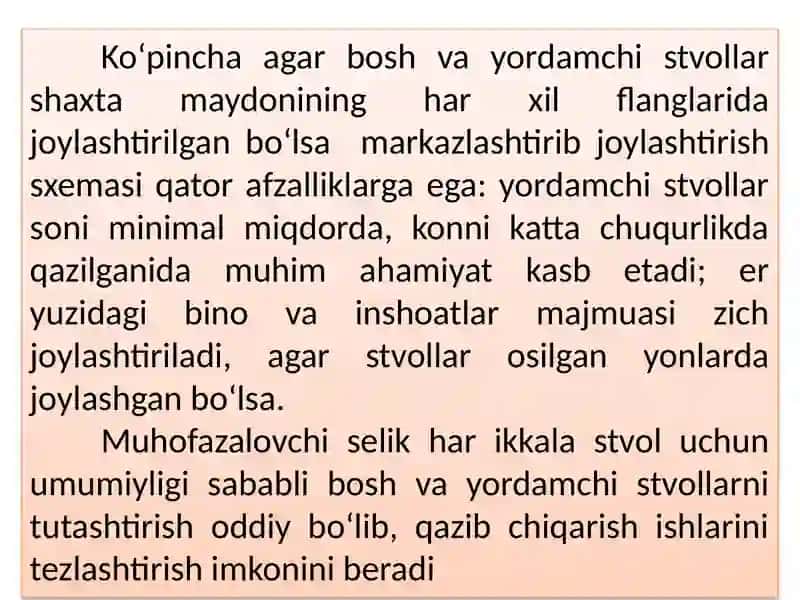 Bosh va yordamchi stvollarning o‘zaro bog‘langan holdajoylashtirilishi 3