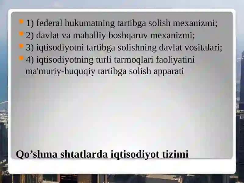 Iqtisodiyot tizimlari 3