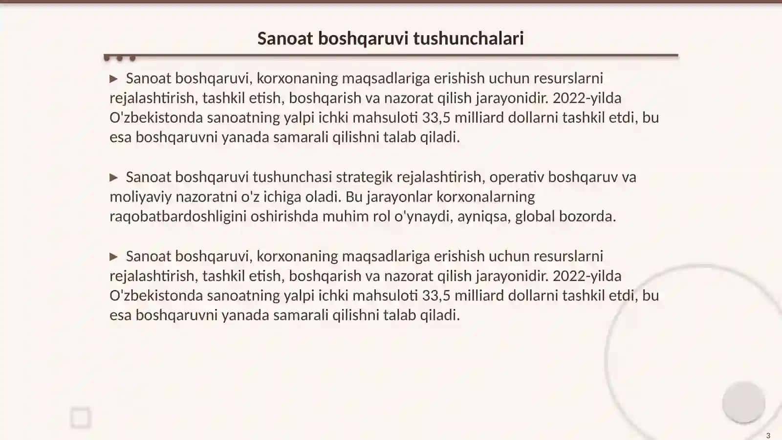 Sanoat korxonalarida strategik boshqaruv 3