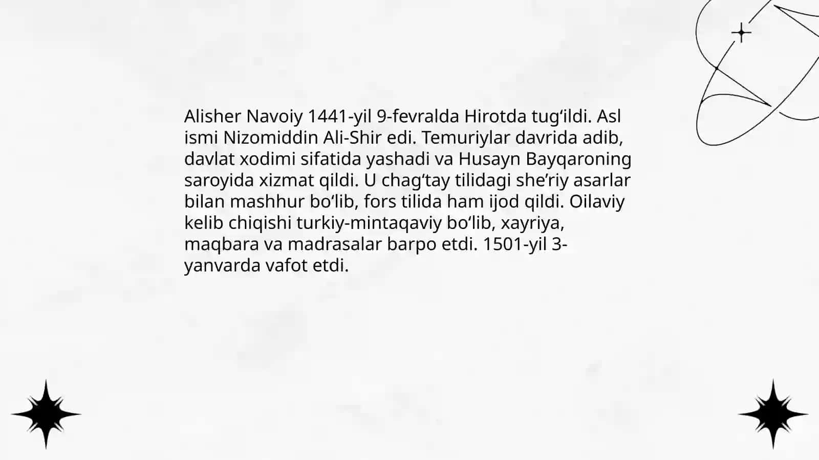 Alisher Navoiy hayoti va oilaviy tarixi 3