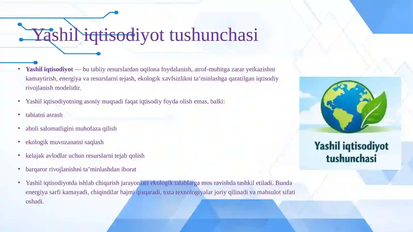YASHIL IQTISODIYOT TUSHUNCHASI 3