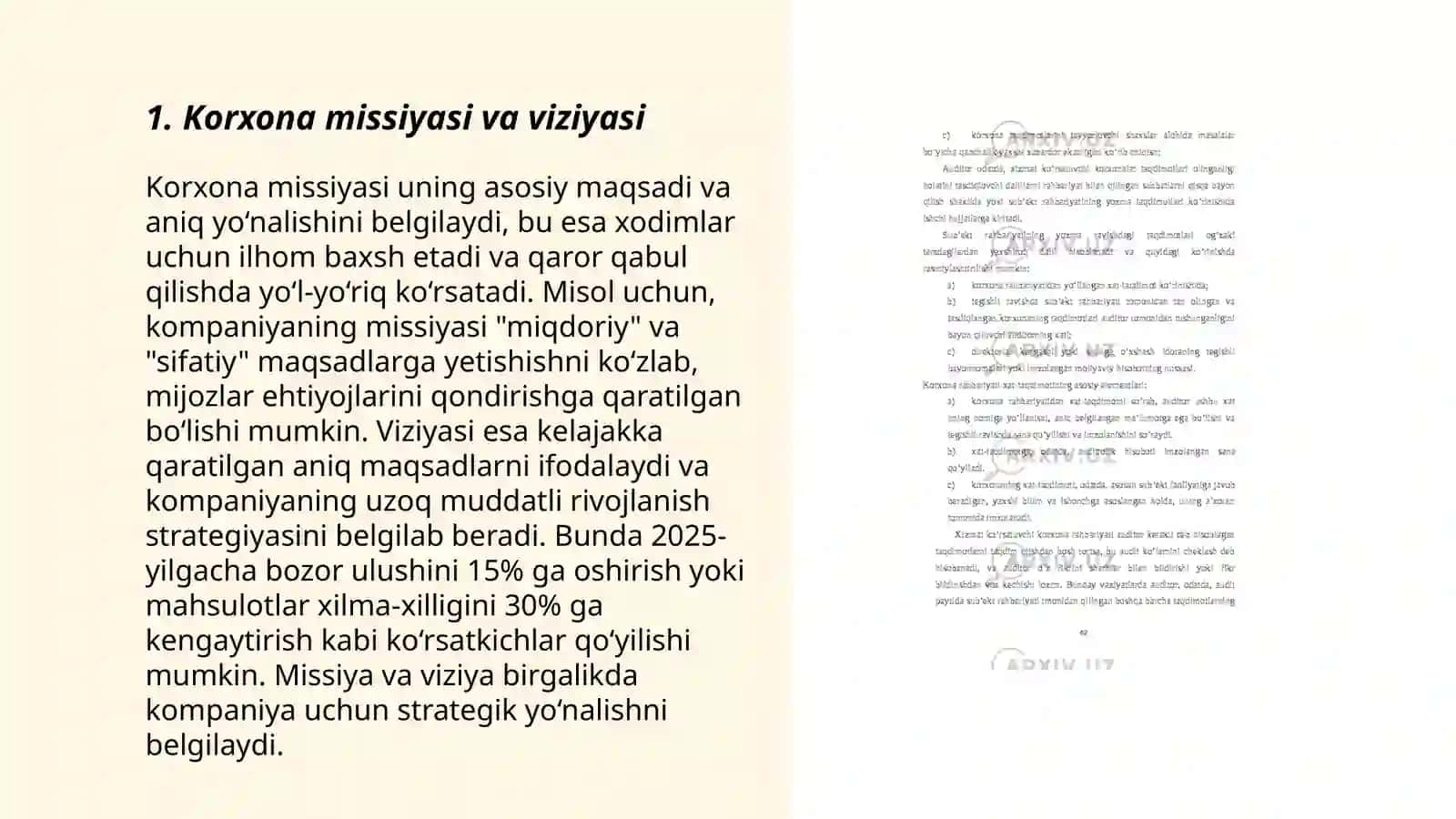 Korxonalarda strategik rejalashtirish xususiyatlari 3
