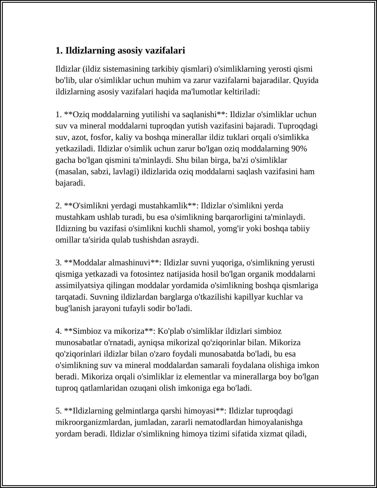 ILDIZ VA UNING VAZIFALARI 3
