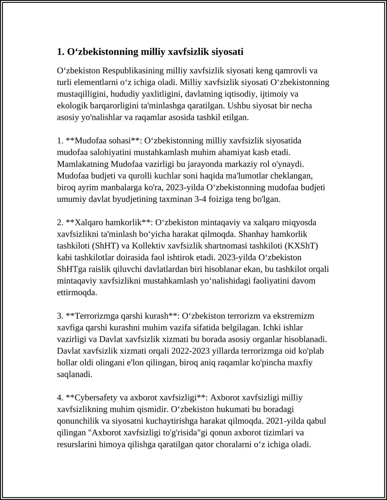 ÓZBEKISTON BOSHQARUVI HAVFSIZLIGI 3
