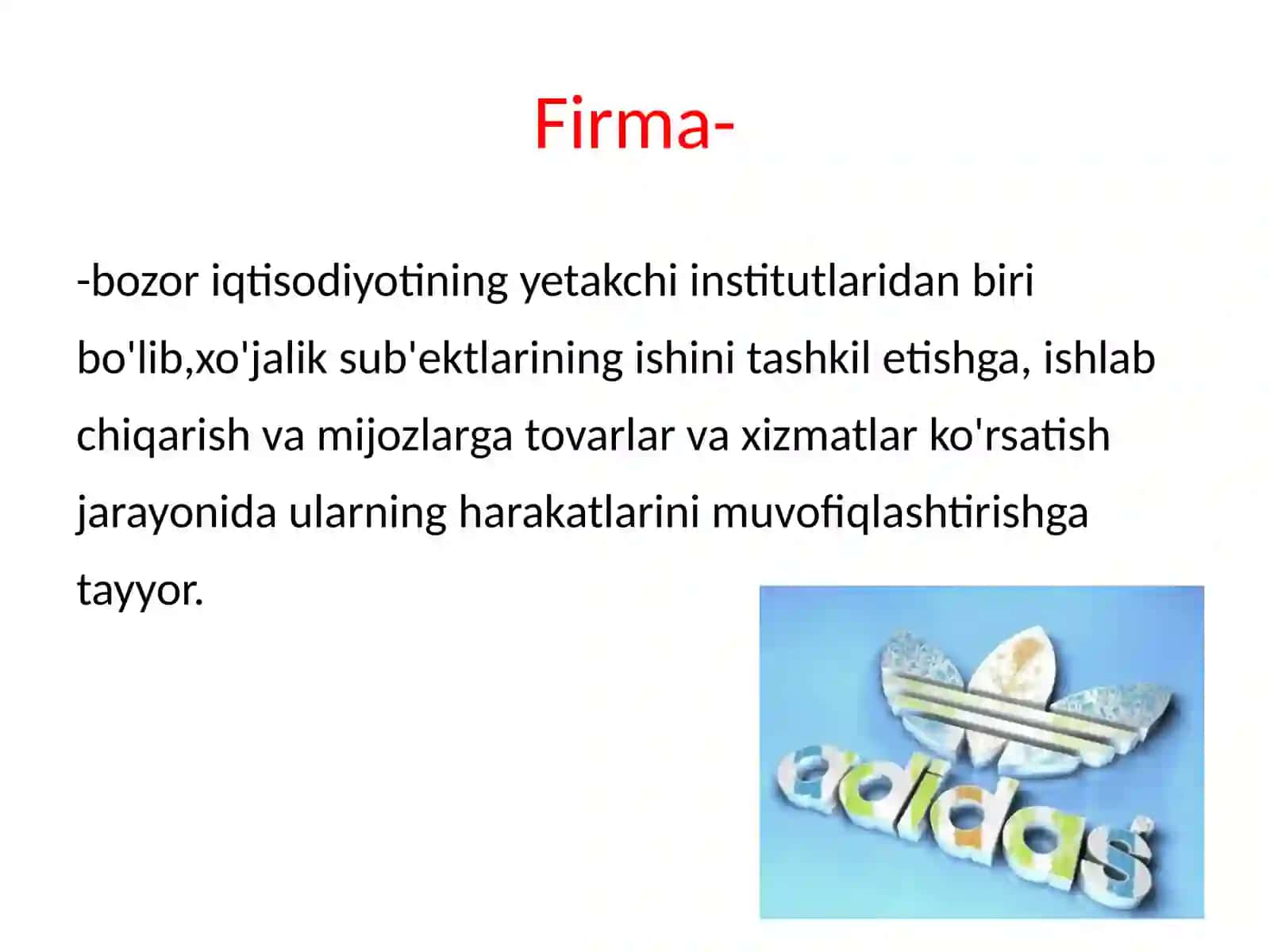 Firma nazariyasi 3