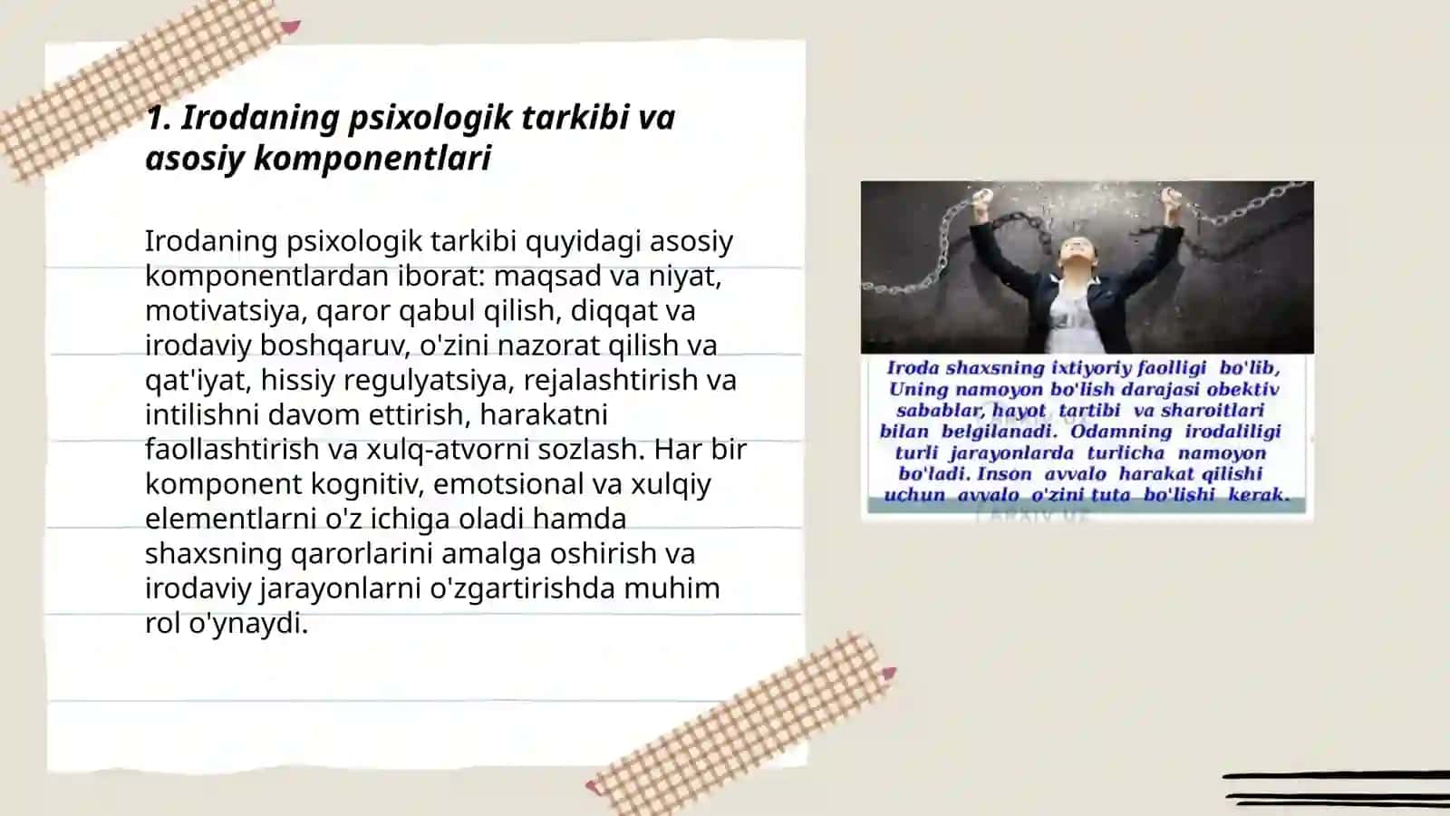 Irodaning psixologik tarkibi va asosiy komponentlari 3