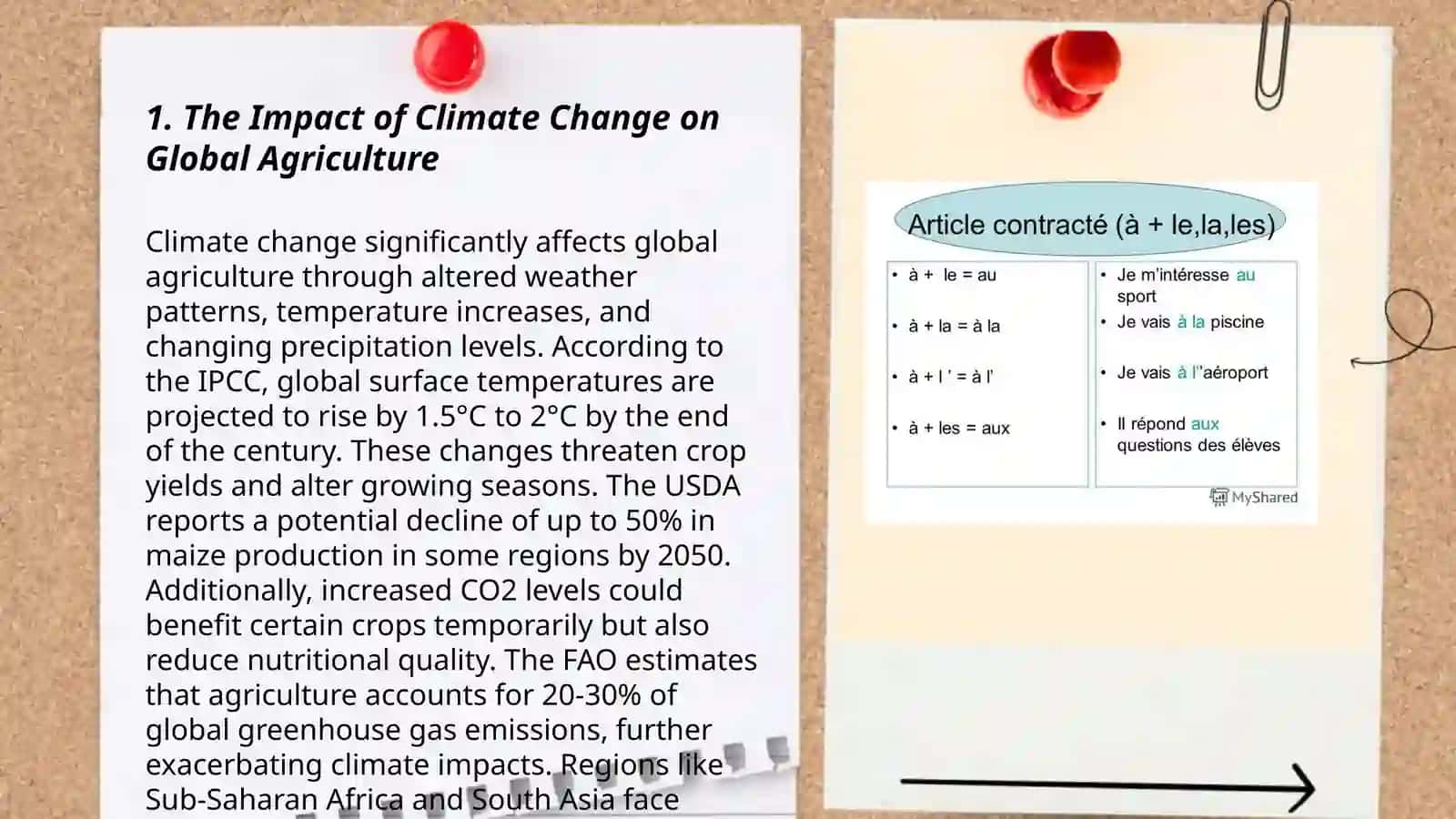 Impact of Climate Change on Global Agriculture 3