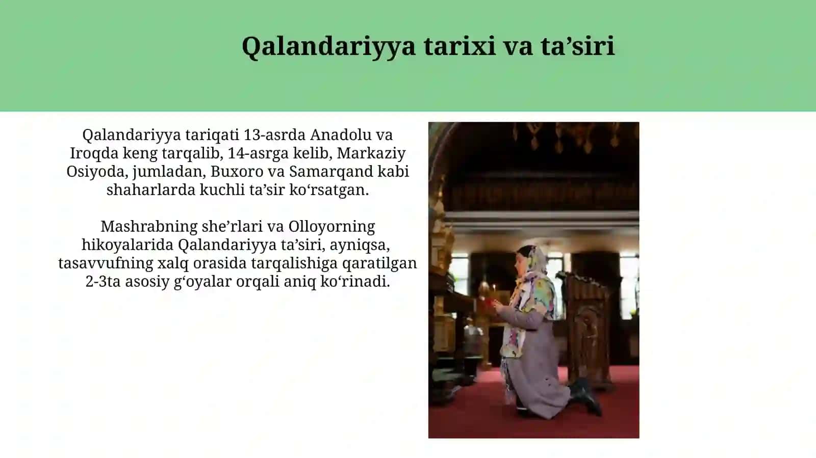 Qalandariyya tarixi va ta’siri 3