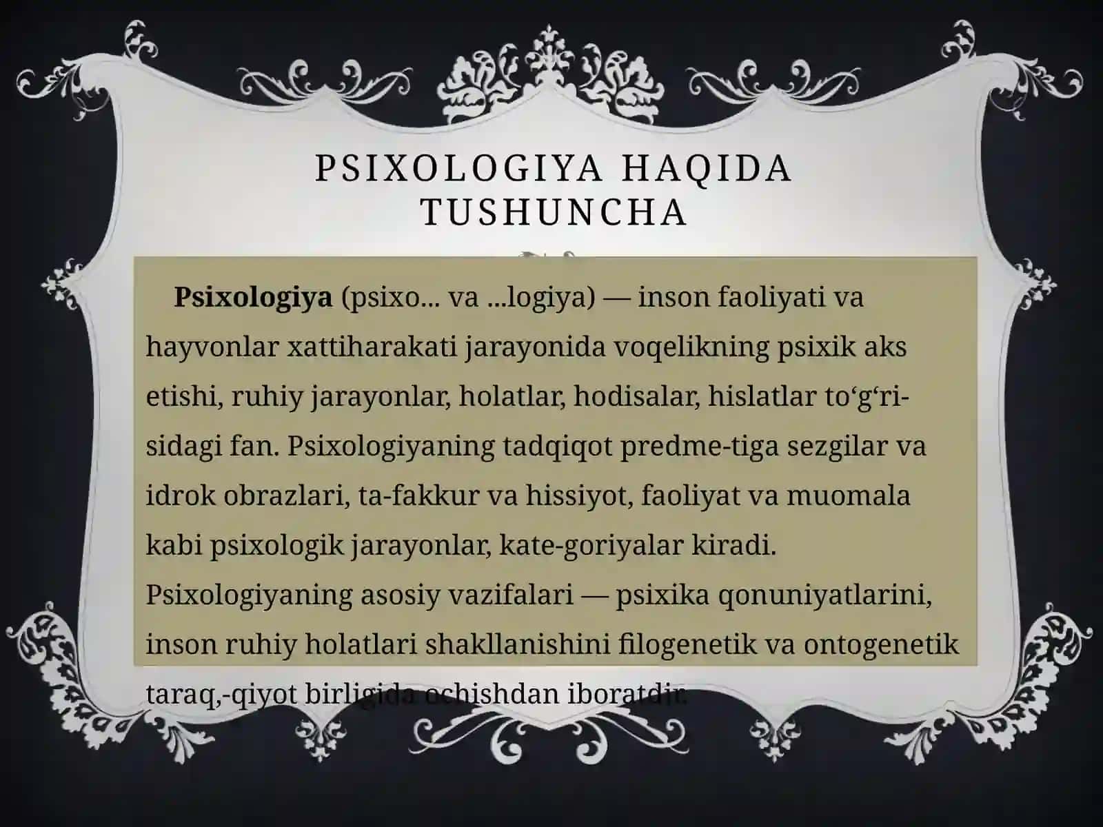 Psixologiyaning filogenetik taraqqiyoti 3