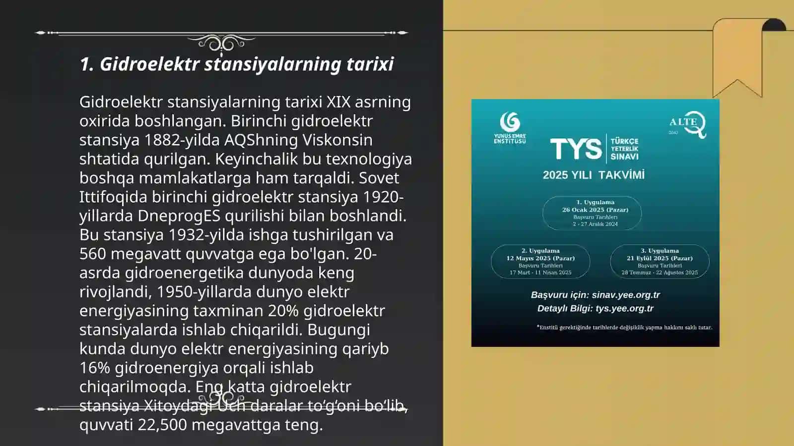 Gidroelektr stansiyalarning tarixi 3