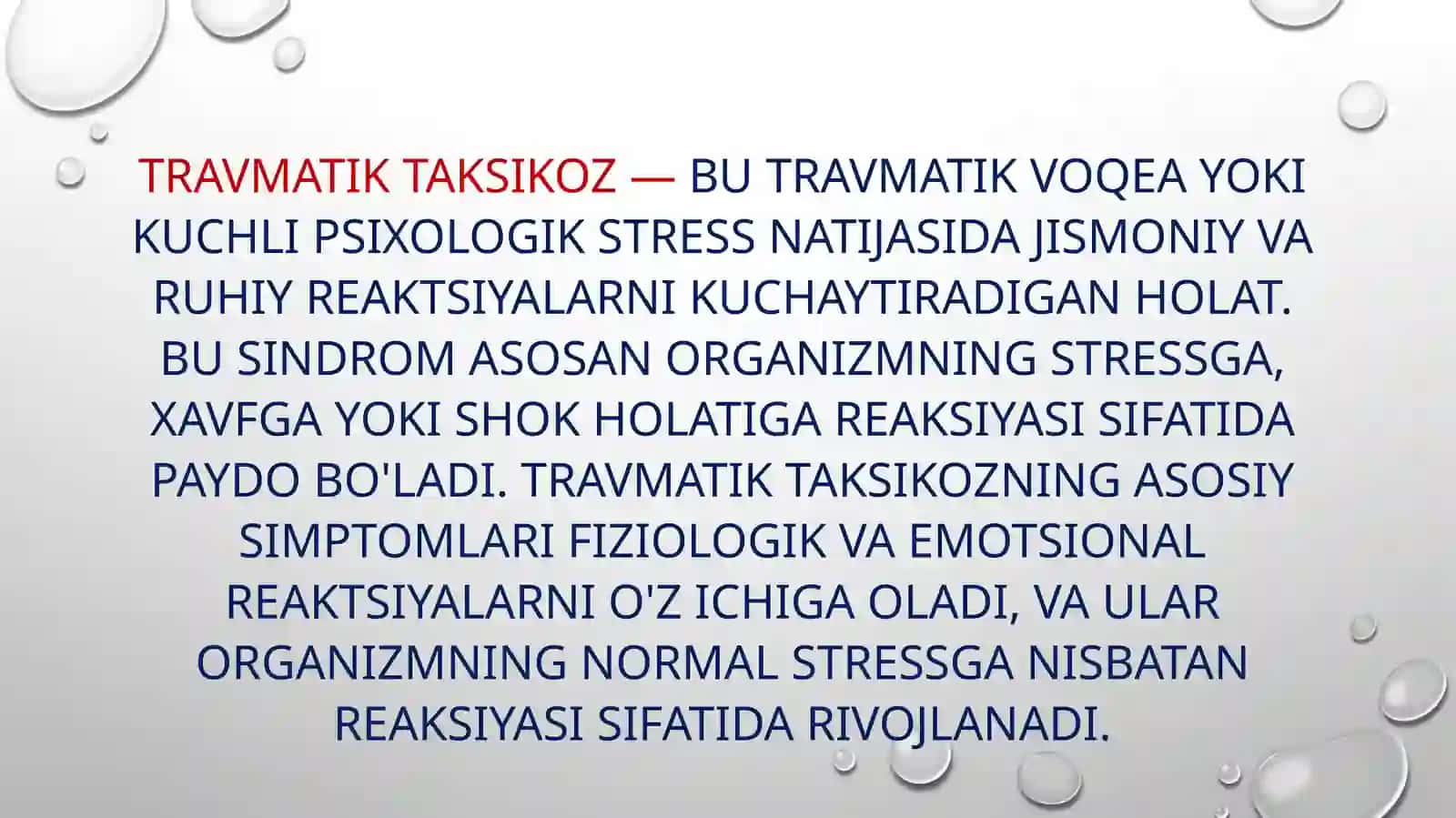 TRAVMATIK TAKSIKOZ 3
