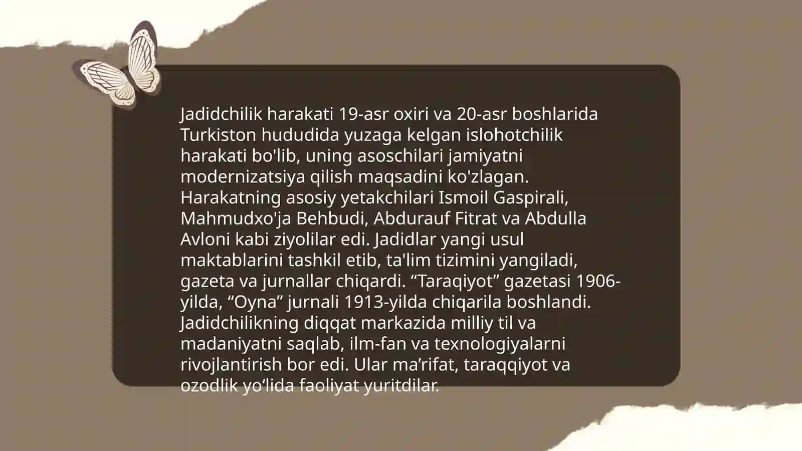 Jadidchilik Harakati Turkistonda 3