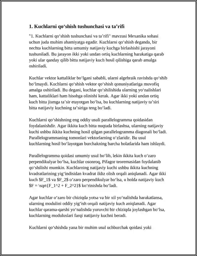 KUCHLARNI QOʻSHISH 3