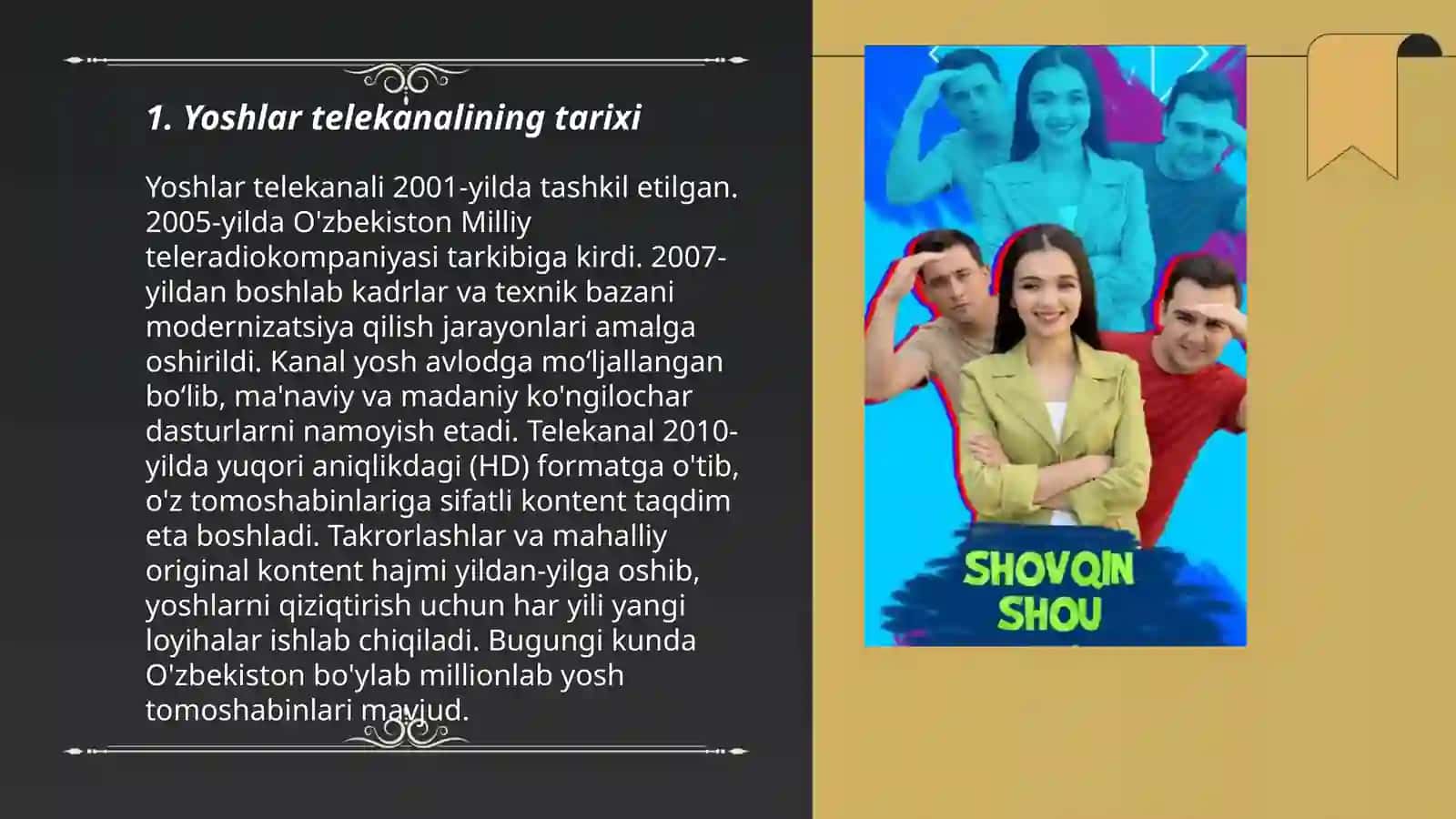 Yoshlar telekanali haqida 3