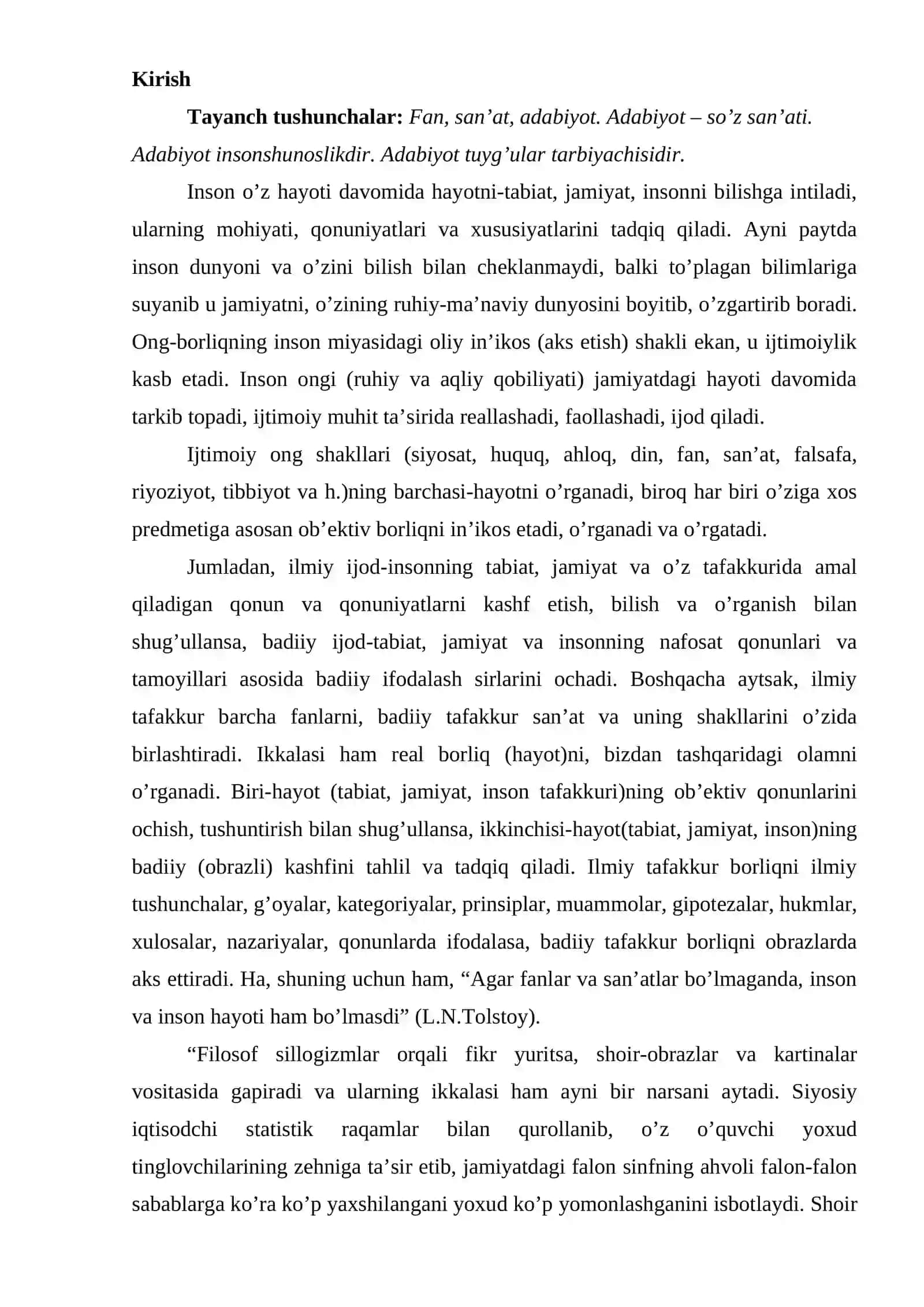 Adabiyotshunoslik fanining nazariy asoslari 3
