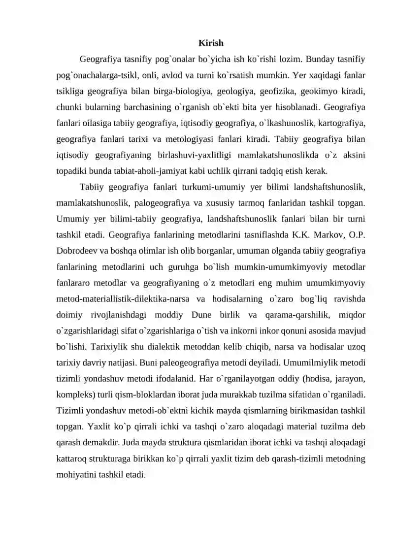 Umumgeografik metodlarni tahlil qilish 3