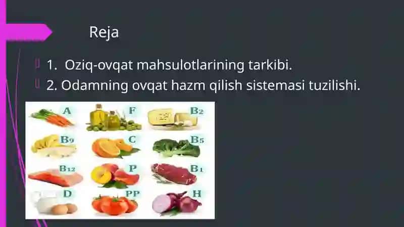 ODAMNING OVQATHAZM QILISH SISTEMASI 3