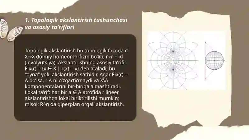 Topologik akslantirishlar va stereografik proektsiya 3