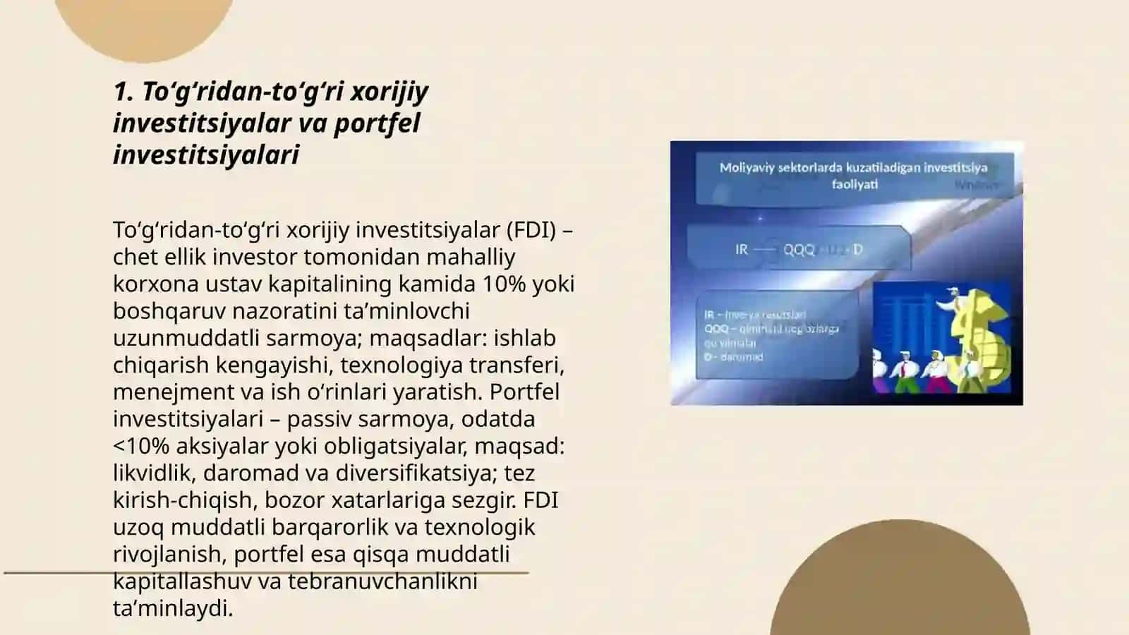 Xorijiy investitsiyalar 3