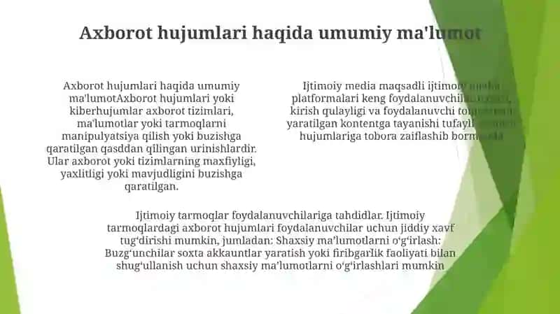 Ijtimoiy Tarmoqlarda Axborot Xurujlari Tahtidi 3