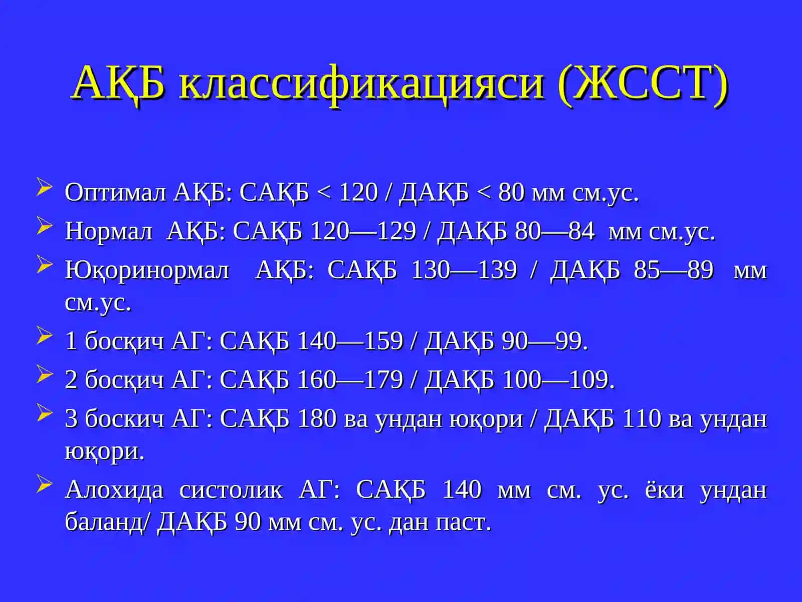 Симптоматик артериал гипертензия 3