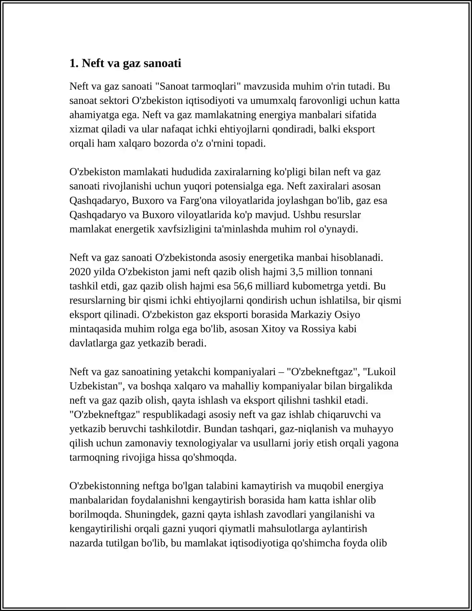SANOAT TARMOQLARI 3