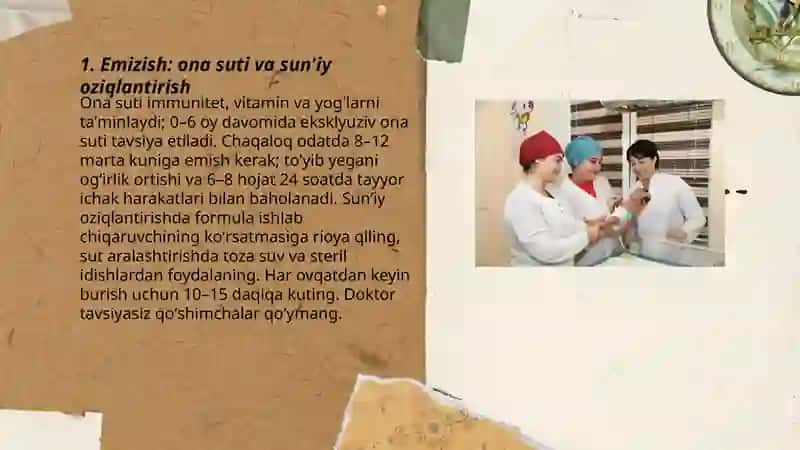 Uyda yangi tugʻilgan chaqaloqni parvarish qilish 3